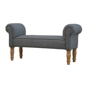Rolled Arm Upholstered Bench